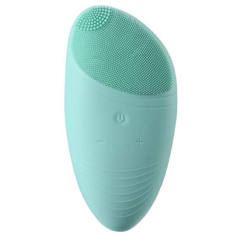 Cepillo de limpieza Facial eléctrico de silicona masaje sónico recargable USB Ultra sónico limpiador Facial herramienta de belleza cepillo de limpieza Facial