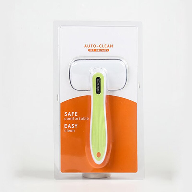 Peines para pelo de perro, utensilios para el cuidado del pelo de gatos, accesorios para mascotas, recortadora desmontable, recortador de mascotas, suministros de peines para perros y gatos: Green