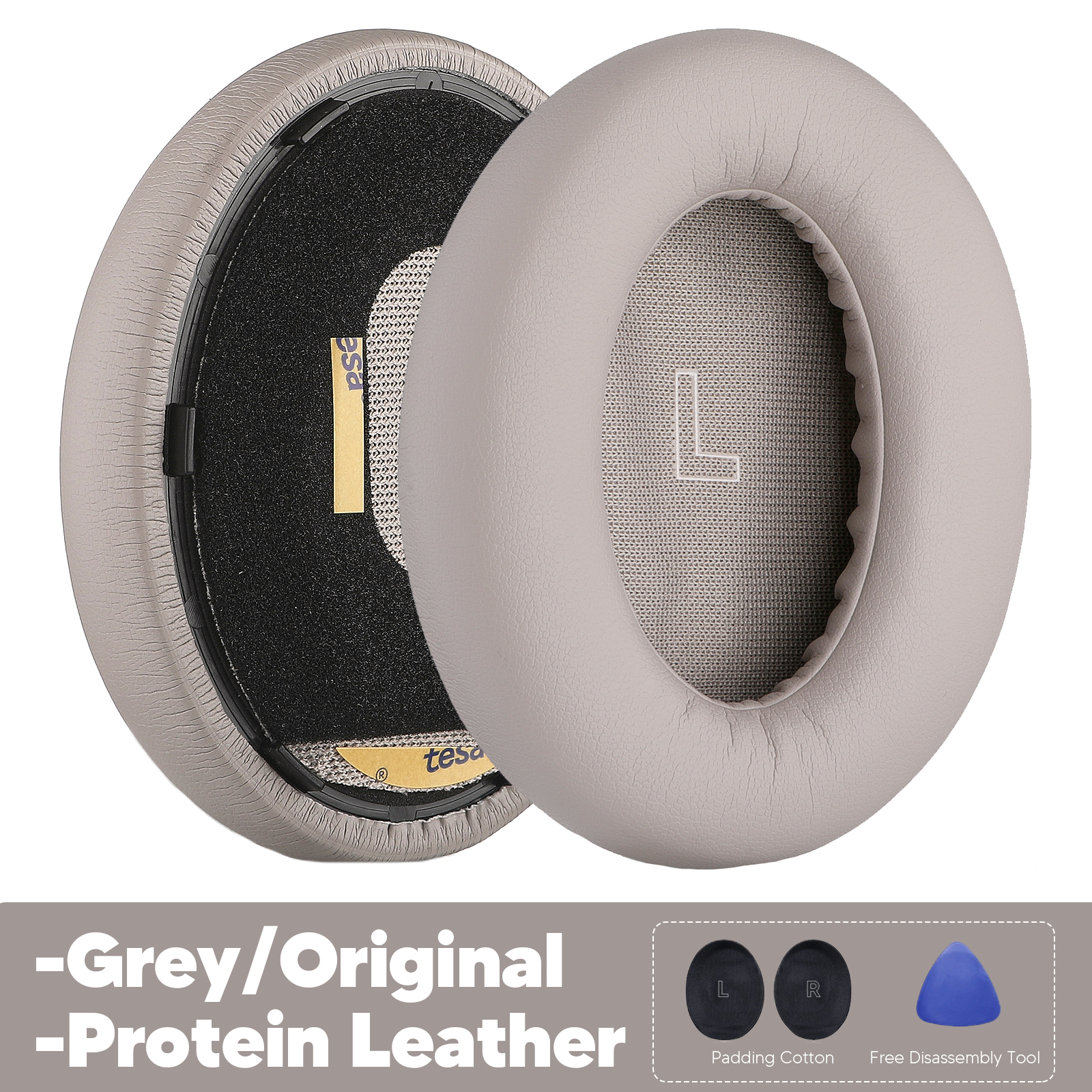 Ersatz-Ohrpolster für Bose QuietComfort Ultra QC Ultra Kopfhörer-Zubehör, Headset-Ohrpolster, Ersatzteile, Memory-Schwamm: Himmel Blau
