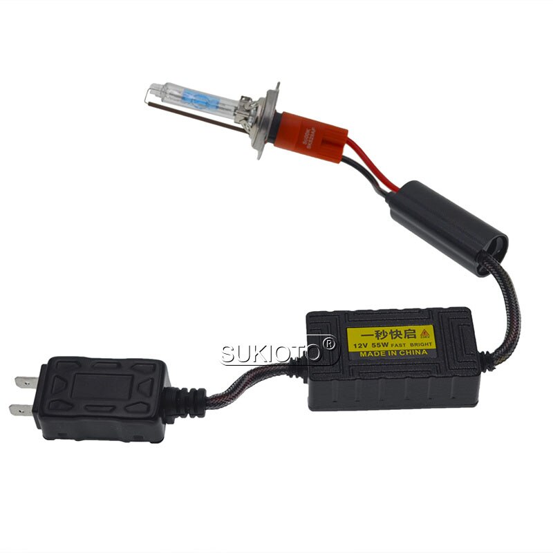 Sukioto Ac 55W H1 H7 H8 H11 9005 Canbus Hid Xenon Kit Geen Fout Mini Ballast 5500K Snel heldere Hid Lamp Auto Koplamp Mistlamp