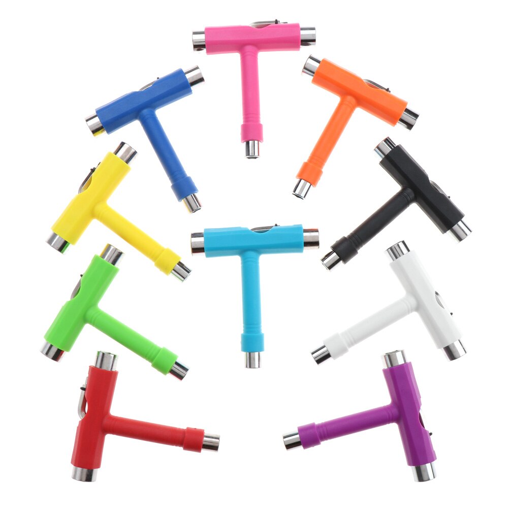 Professionele Alles In Een Universele Multifunctionele T/Y Vorm Skateboard Moersleutel Roller Skate Tool Skate Gereedschap Schroevendraaier