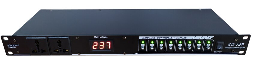 power timing device 10 channels 8-channel stage audio dedicated sequence controller