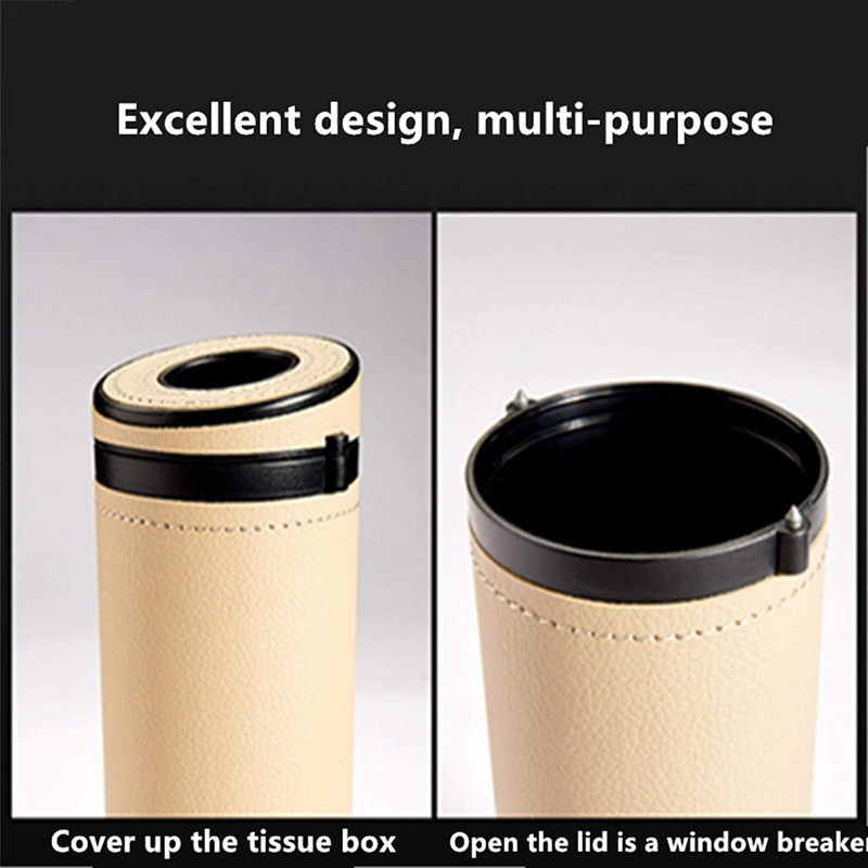 Tissue Box General Auto Round Paper Tube Safety Broken Window Tissue Cup Interior Decoration Car Home Paper Tube