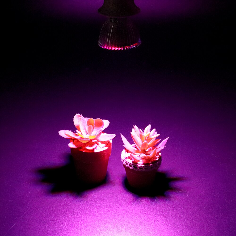 Lâmpada de led para cultivo hidropônico, iluminação para plantio e27, espectro completo, 18w, 28w, 30w, 110v, 220v