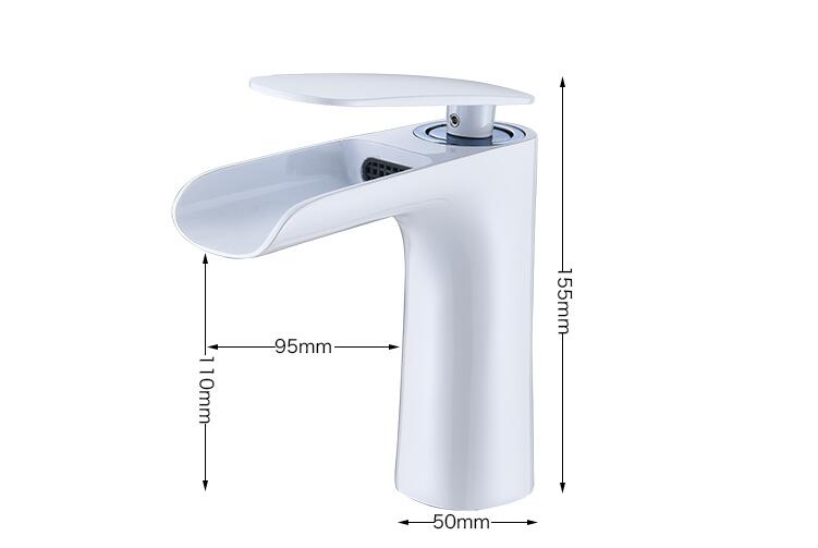 Badkamer Armatuur Een Hands Coleniny Zwarte Waterval Kraan Voor Badkamer - Mengkraan Met Uitloop, Hoogte 232 Mm H59 Messing Zwarte Kraan Badkamer Armatuur Een Hands Coleniny Zwarte Waterval Kraan Voor Badkamer - Mengkraan Met Uitloop, Hoogte 232 Mm H59 Messing Zwarte Kraan
