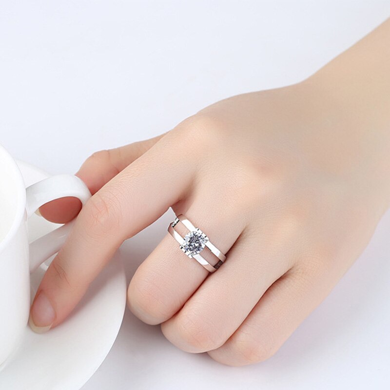 niedlich Bär Hochzeit Ringe für Frauen Silber Farbe kubisch Zirkon Engagement Bär Ring Frauen Charme Bär Schmuck Anillos Mujer
