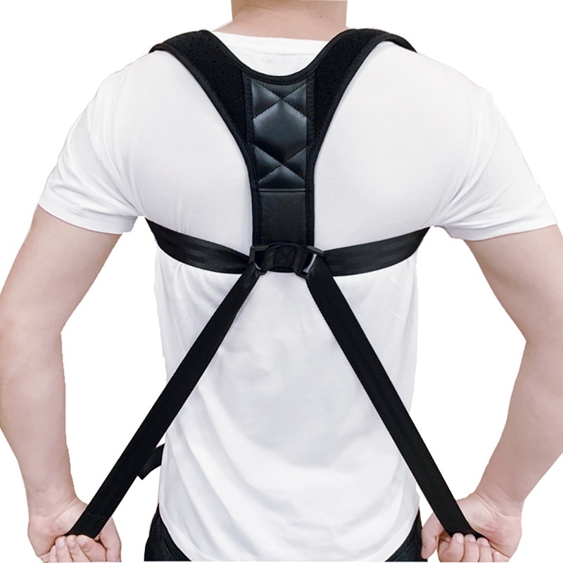 Aoklies brace ondersteunende riem verstelbare rug houding corrector wervelkolom rug schouder lumbale houding correctie ondersteunende riem