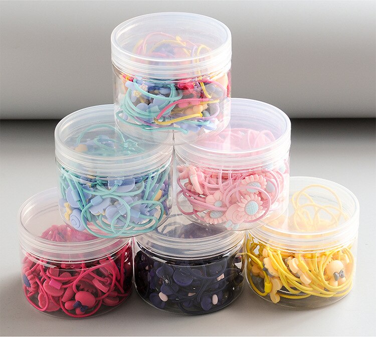 Conjunto de 40 bandas elásticas para el pelo para niña, cintas para la cabeza, diademas de goma, lazos de dibujos animados para niña, accesorios para el cabello para bebé