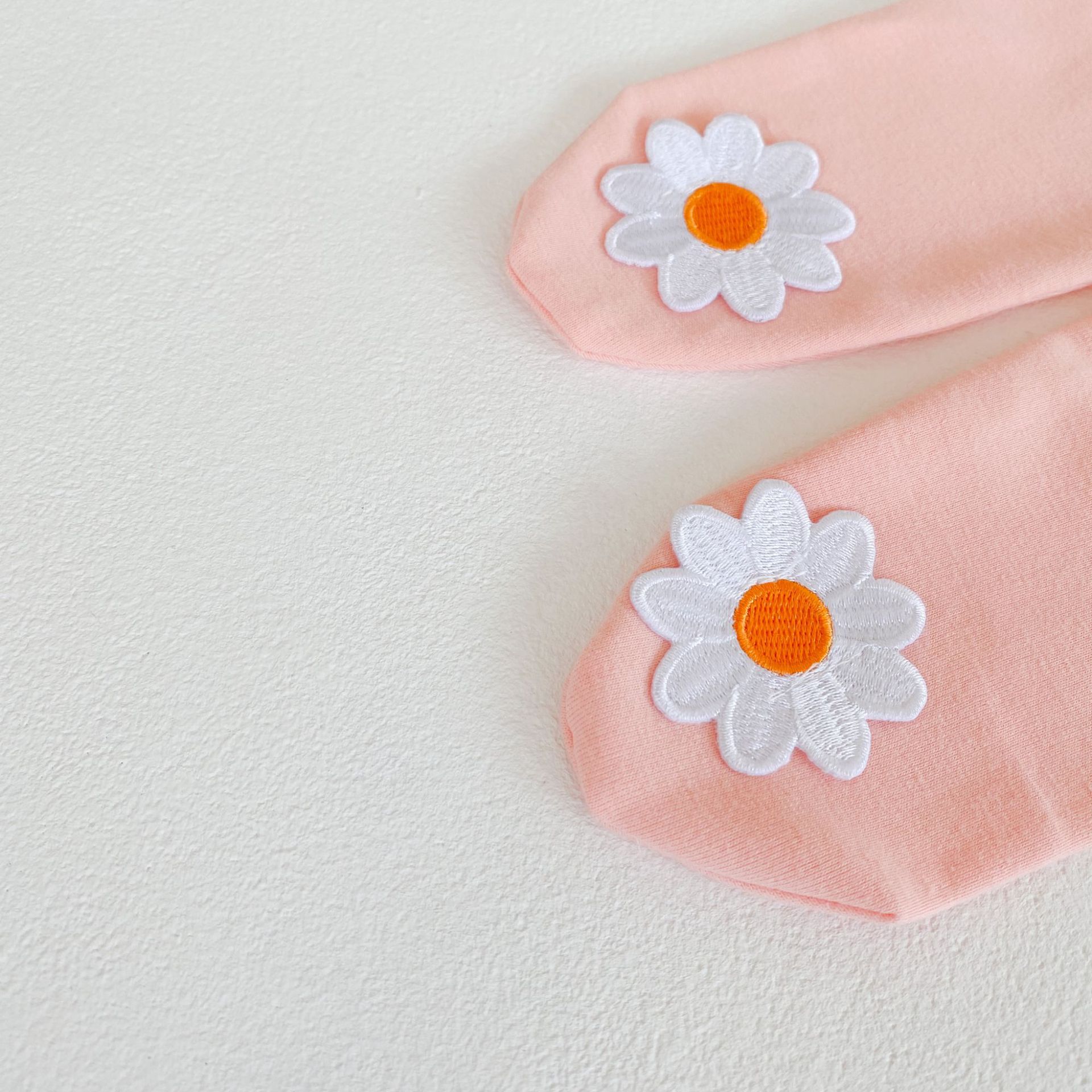 Katoenen Baby Meisje Panty Leuke Daisy Bloem Patch Kids Jongens Panty Kinderen Kousen 0-24M