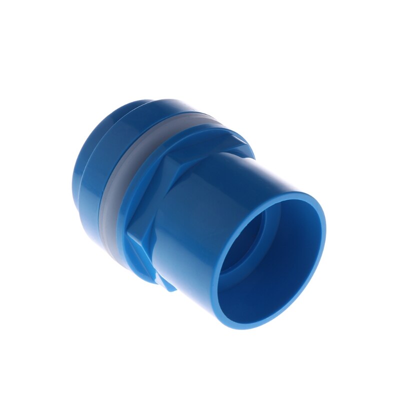 Aquarium Inlet Outlet Fitting Head Water Pipe Fitting Connector 20/25/32/40/50mm 85WC: Blue 50mm