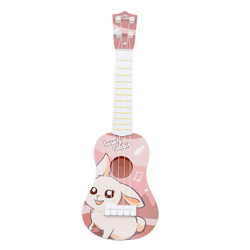 Guitar Children´s Toys Ukulele Children´s 4-String Beginner Musical Instrument Toy Educational Toy Cute Mini Guitar 4 Color: 1