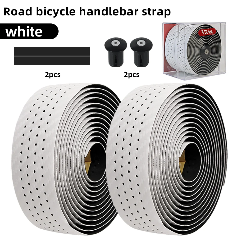 Carbon Fiber Pattern Road Bike Handlebar Tape Bar Tapes Soft Anti-Vibration Wrap Tape Durable Bar Bartape Perforated Breathable: Orange
