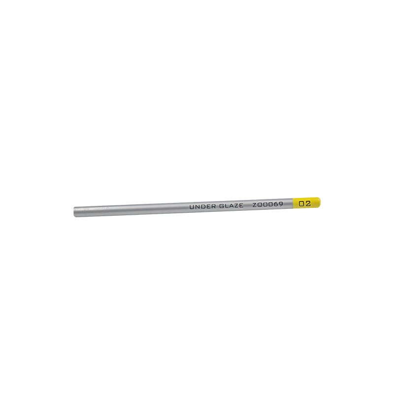 Lápiz de cerámica de colores para pintar a mano, pluma de dibujo de línea, lisa, en blanco, herramientas de cerámica: medium yellow
