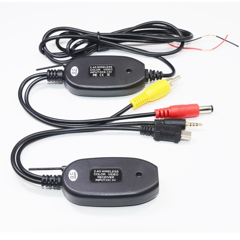 2.4 Ghz senza fili RCA video AV Trasmettitore Ricevitore per la vista Posteriore di parcheggio tenere sotto controllo Della Macchina Fotografica DVD auto Lettore MP5 per Portatile GPS