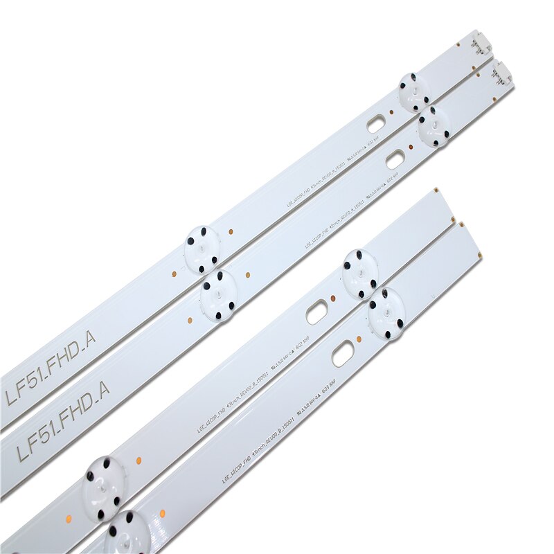 12 teile/satz led-hintergrundbeleuchtung streifen für  lg 43 lf 5100 lf51_ fhd_a  lf51_ fhd_b lge_wicop_fhd 43 inch_rev 00_ a/b _150511