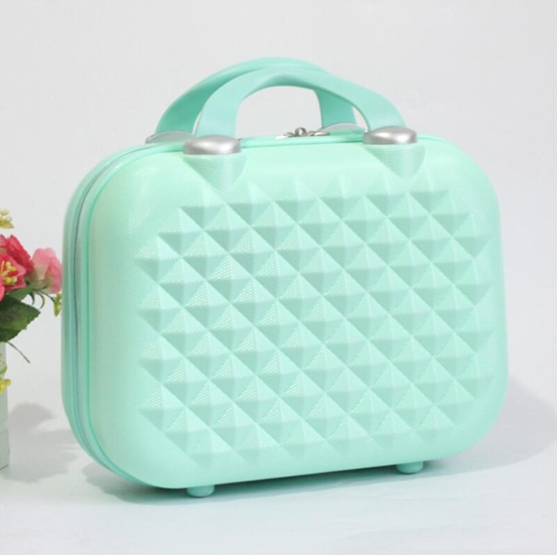 Vrouwen Diamond Make Case/Meisje Streep Cosmetische Koffer Handtas/Reizen Boarding Bagage/Snoep Kleur Dragen case