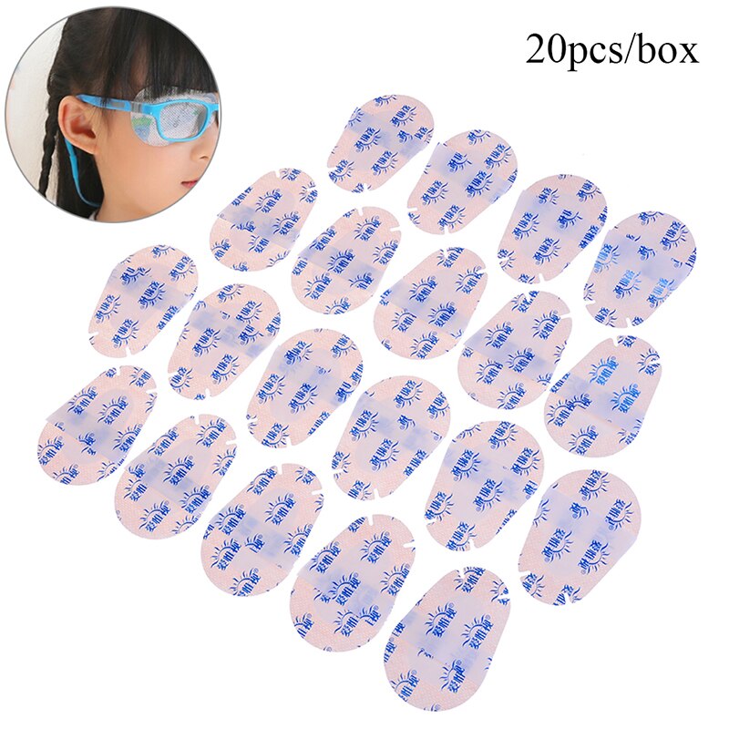 20 Stks/set Herbruikbare Kids Medische Soft Eye Patch Niet-geweven Bril Amblyopie Orthoptic Masker