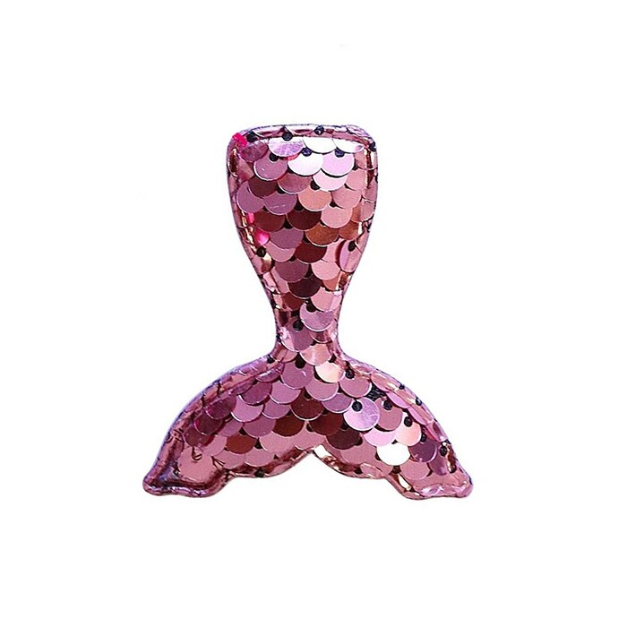 reversible Sequin Padded Mermaid TAILS,Changeable accessories for Baby Girl mermaid applique: pink