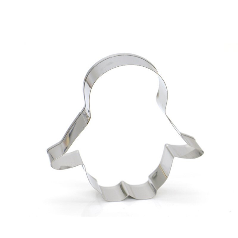 4 stks/set Leuke Cartoon Pinguïn Vorm Cookie Cutters Koekjes Fondant Gereedschap