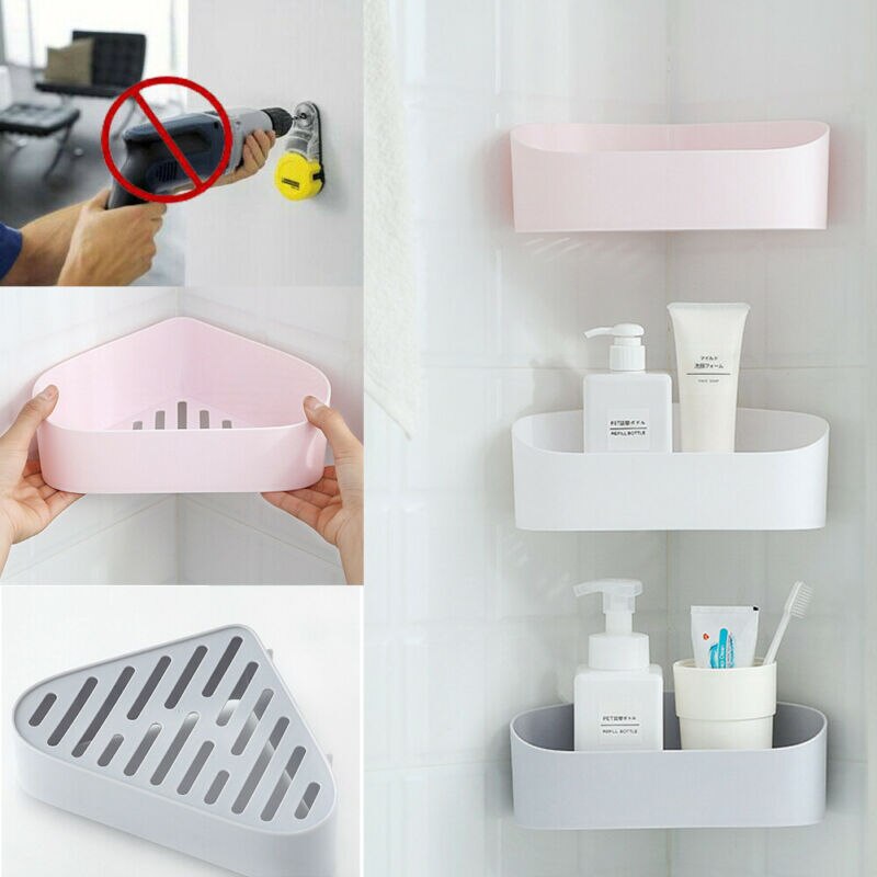 Plastic Rattan Badkamer Opbergmand zonder Boren