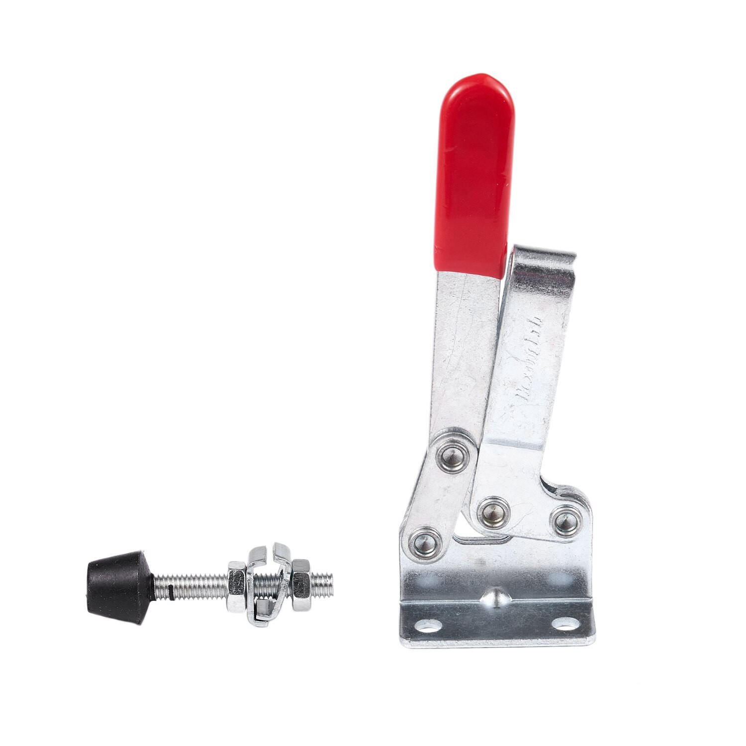 101A 50Kg 110 Lbs Red Straight Handle Vertical Toggle Clamp & 201C Metal Horizontal with Toggle Clamp 100 Kg