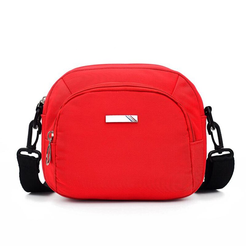 Mobiltelefon taske oxford mini crossbody taske smartphone lynlås pose: Rød