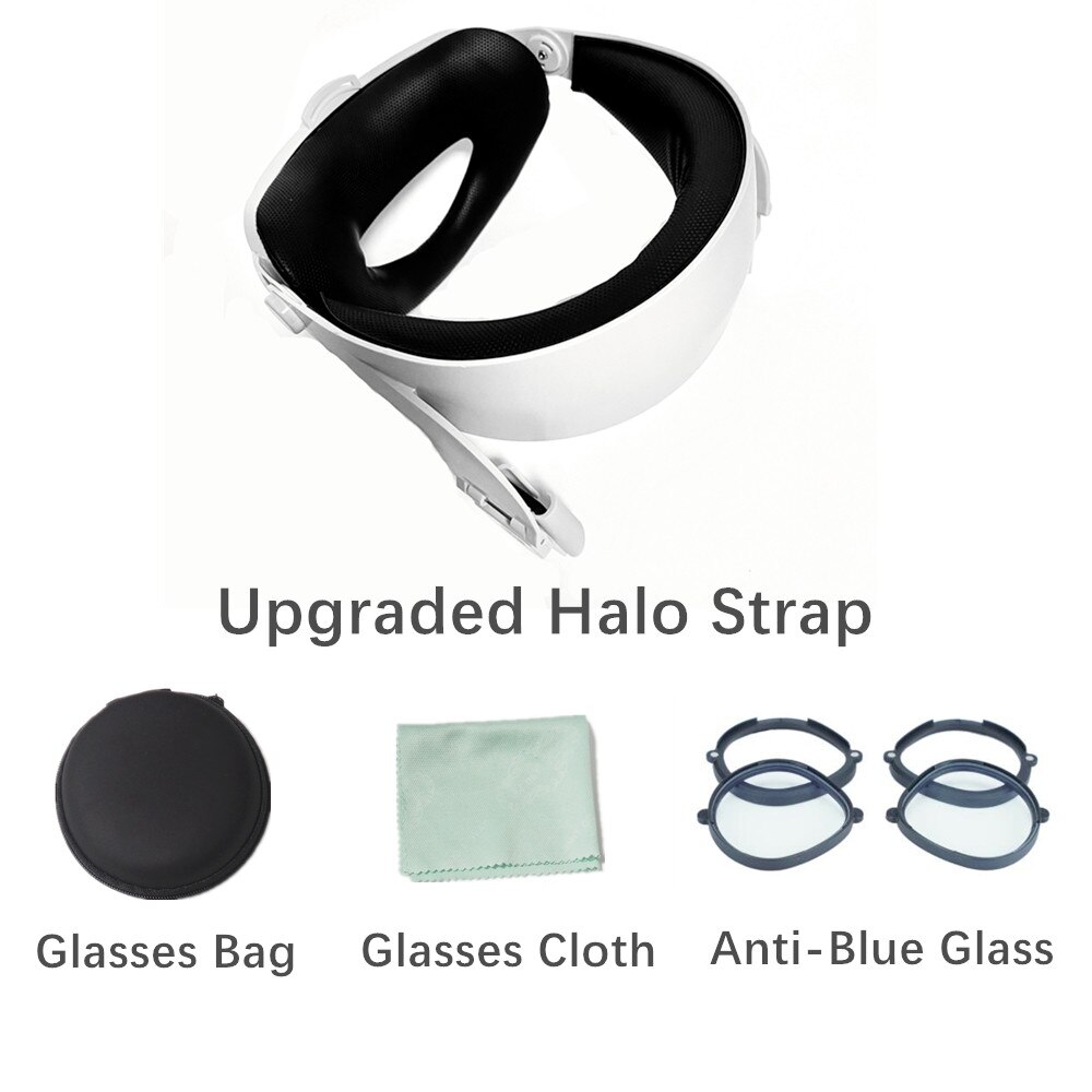 For Oculus Quest 2 Halo Strap Virtual Reality Supporting forcesupport Upgrades Head Strap For Oculus Quest 2 Accessories: Package 3