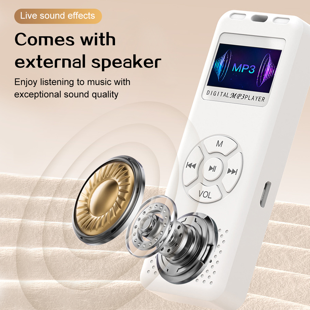 Digitale Audio Voice Recorder LED-kleurenscherm A-B Herhaal Draagbare Recorder MP3 Voor Interview Zakelijk Ondersteuning tot 64G