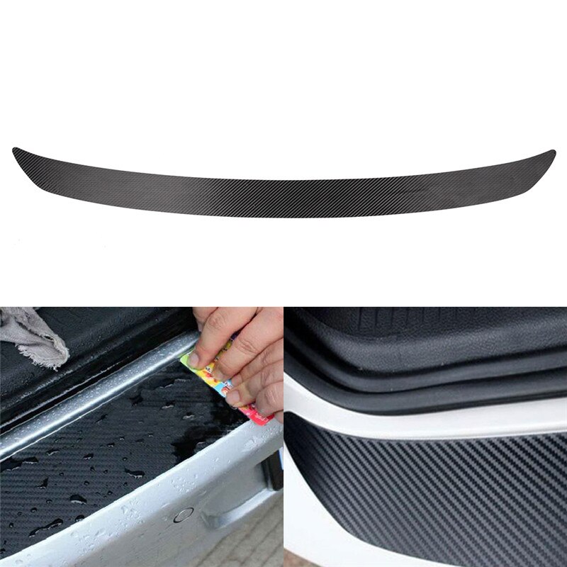 Waterproof Carbon Fiber Rear Bumper Sticker Trim Protector