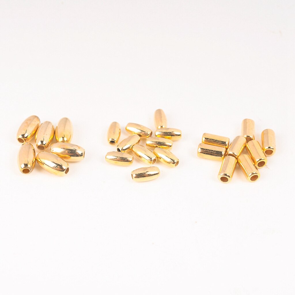 200 Stks/partij 6-8Mm Ccb Tube Charms Loose Bead Voor Sieraden Maken Accessoires Diy Plastic Ovale Spacer Kralen voor Ketting Armband