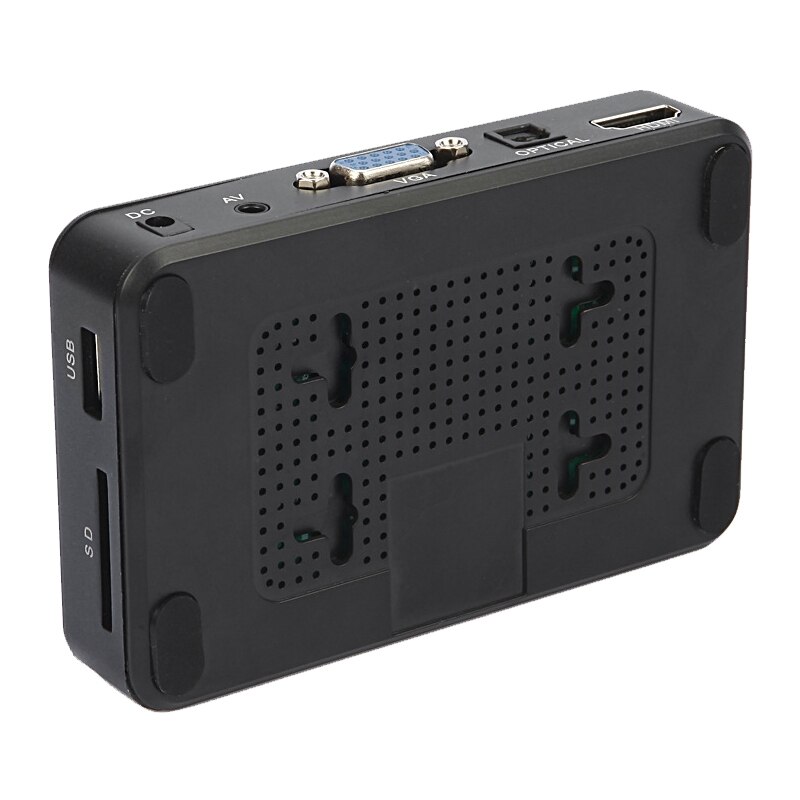 Reproductor de disco duro HDMI portátil, 1080P, reproductor multimedia Full HD, USB 2,0, tarjeta SD (enchufe de la UE)