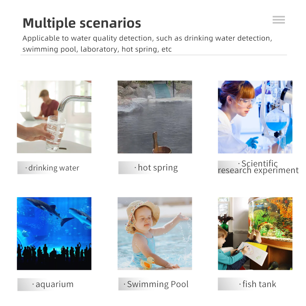 Détecteur de chlore 2 en 1, compteur PH et CL2, testeur de moniteur de chlore pour piscine, Spa, testeur de de l'eau de source chaude pour Aquarium