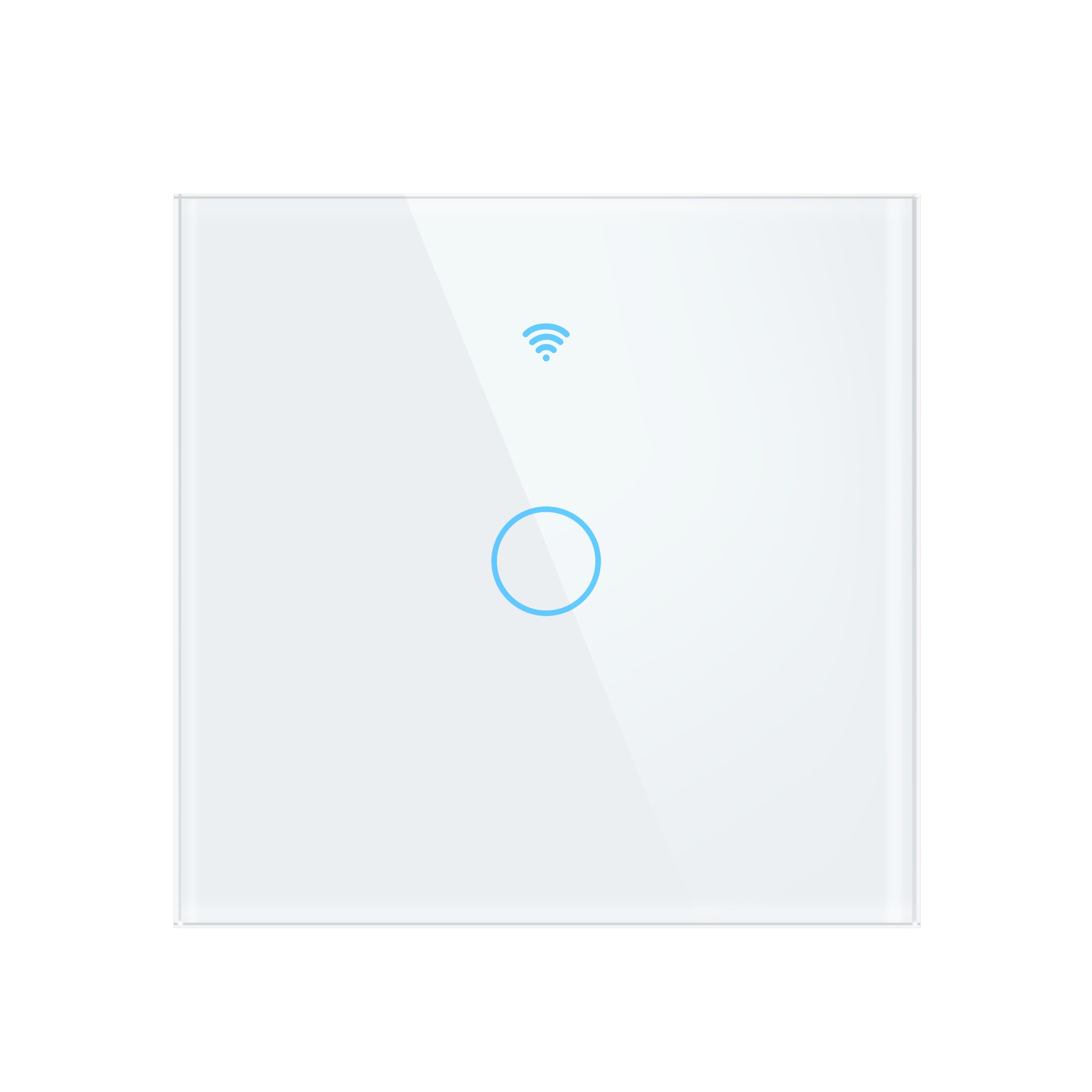 Tuya Smart Wifi Touch Light Switch, Neutrale Draad Vereist Schakelaar Eu 1 2 3 Gang, werken Met Alexa Google Thuis Geen Hub Nodig: White 1 Gang