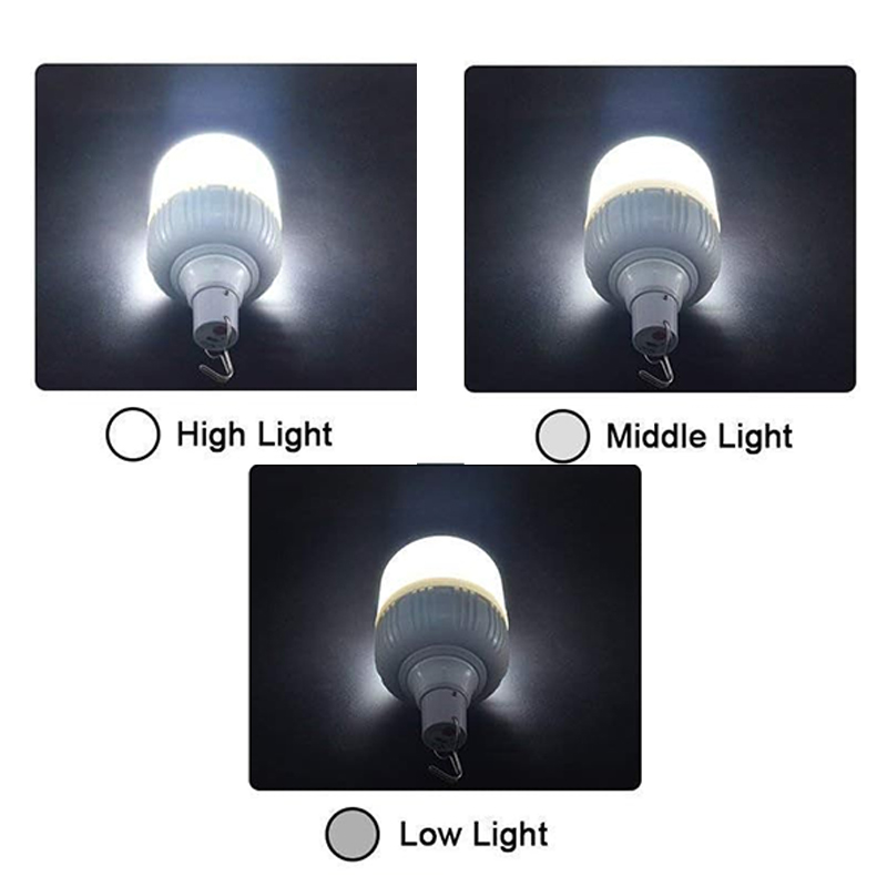 LED draagbare verlichting met zonnepaneel Outdoor USB oplaadbare noodlantaarns hangende camping spaarlamp tent tuin