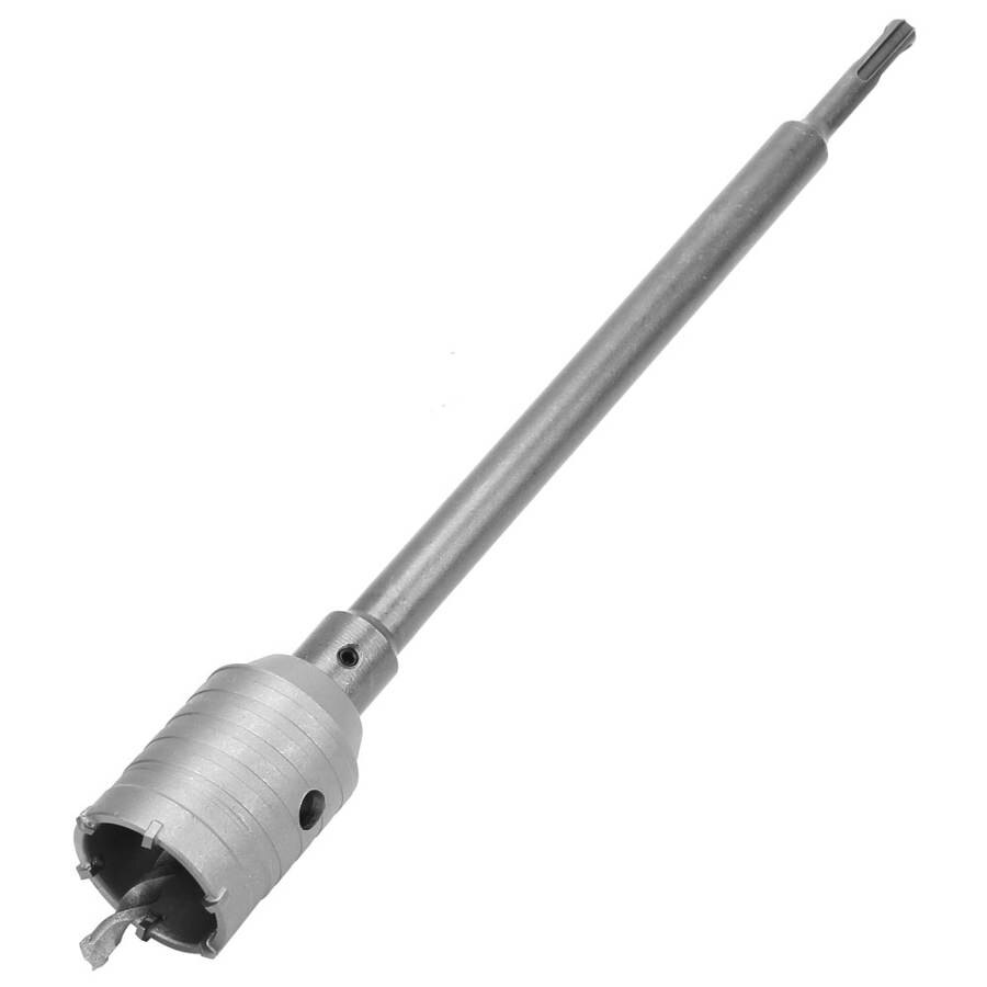 30/40/50mm Carbide Tip Hole Saw Drill Bit Set with 350mm Long Shaft with Wrench for Brick Concrete Wall Air Conditioning Vents