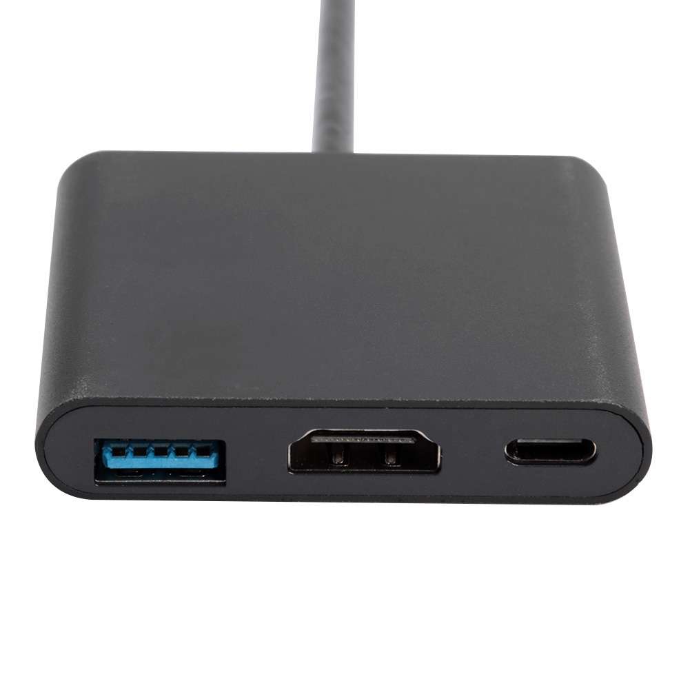 Usb 3.1 hub type-c til usb 3.0+4k hdmi + pd usb-c adapter 3- i -1 splitter konverter usb c hub til hdmi adapter til pc laptop accessari