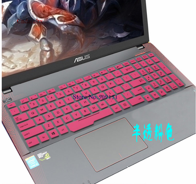 For Asus ROG Strix GL553VD GL553 FZ53VD FX553VE FX553VD FX53VW GL753VE ZX53VW 15 17 inch Notebook keyboard cover protector Skin: Pink