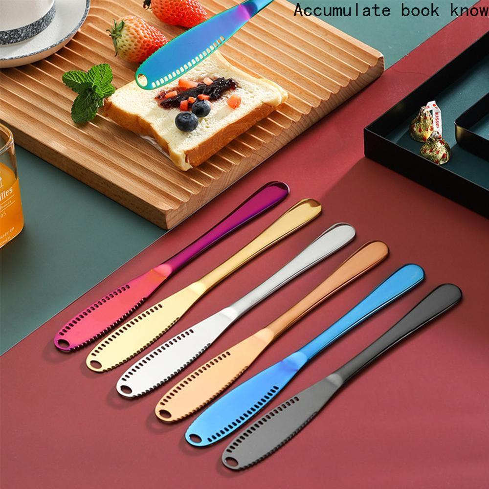High-end tableware Bright gold Butter Knife Western Food Knife Cheese Knife Steel Bread Cheese Jam Butter Knife