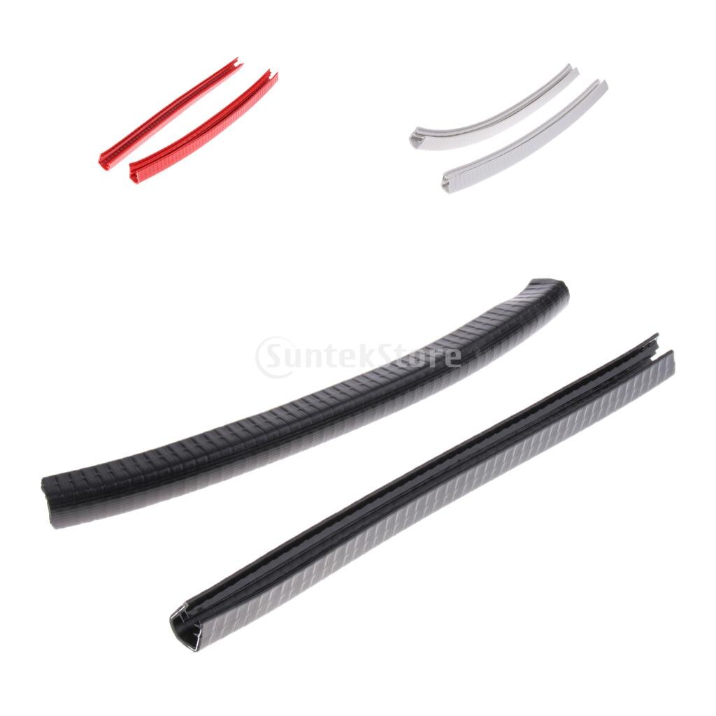 2 stuks Rubber Longboard Skateboard Bumper Dek Bescherming Strip Neus Staart Guard Protector 32cm