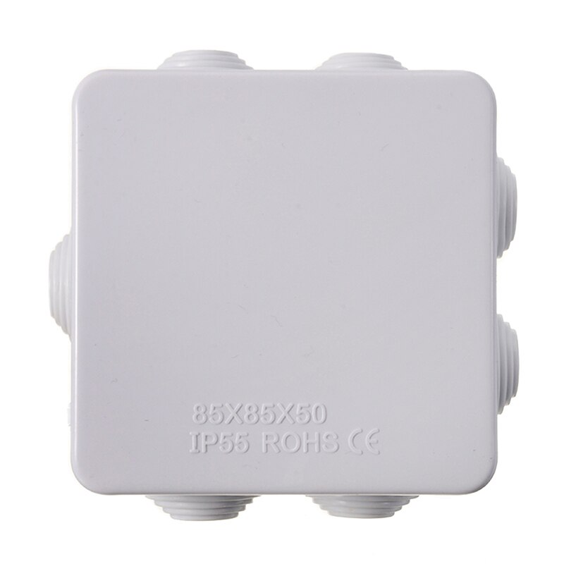 IP55 Junction Box Universal Electrical Project Cover Enclosure Waterproof Dustproof White Plastic For Wire Connect