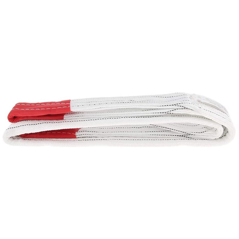 Eslinga de polipropileno de alta resistencia, 2M, eslinga plana con hebilla blanca de 5 toneladas, adecuada para remolque de coche y barco