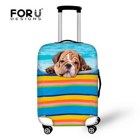 FORUDESIGNS Luggage Cover - Elastic Suitcase Protector - Dustproof Cartoon Print - Fits 18-30 Inch: CA4834L