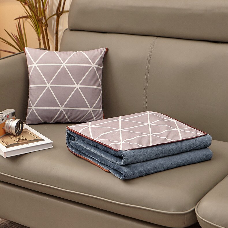 2 w 1 koral polarny ełk składana kołdra patchworkowa koc przenośny składany kwadratowy Dom gabinet samochód rzuć poduszka strąk plecy: 4