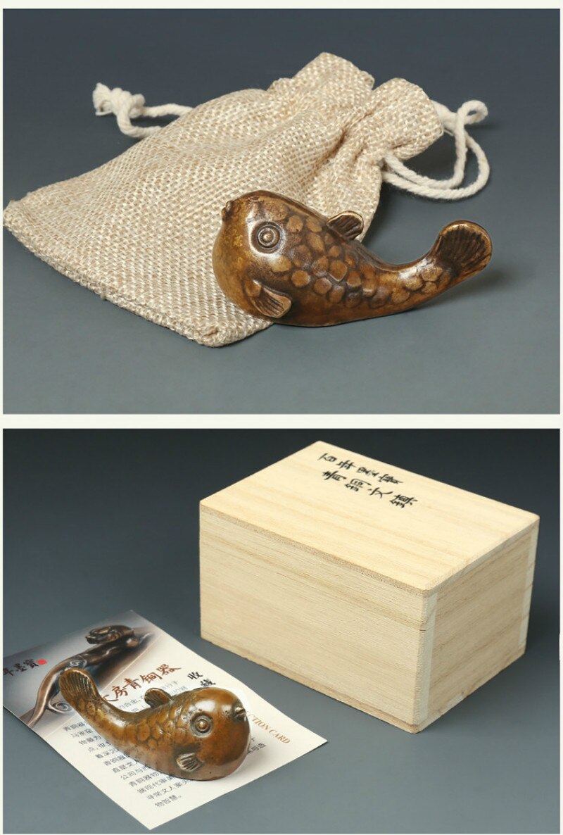 Leuke Metalen Paperweights Hoge Grade Papier Gewicht Chinese Tradtional Kalligrafie Brons Paperweights Sculptuur Papier Drukken Prop