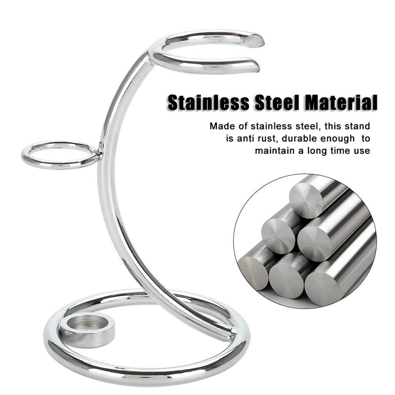 soporte Universal para afeitadora, soporte sencillo de Metal para maquinilla de afeitar y brocha, Kit de afeitadora con soporte, organizador para hombres