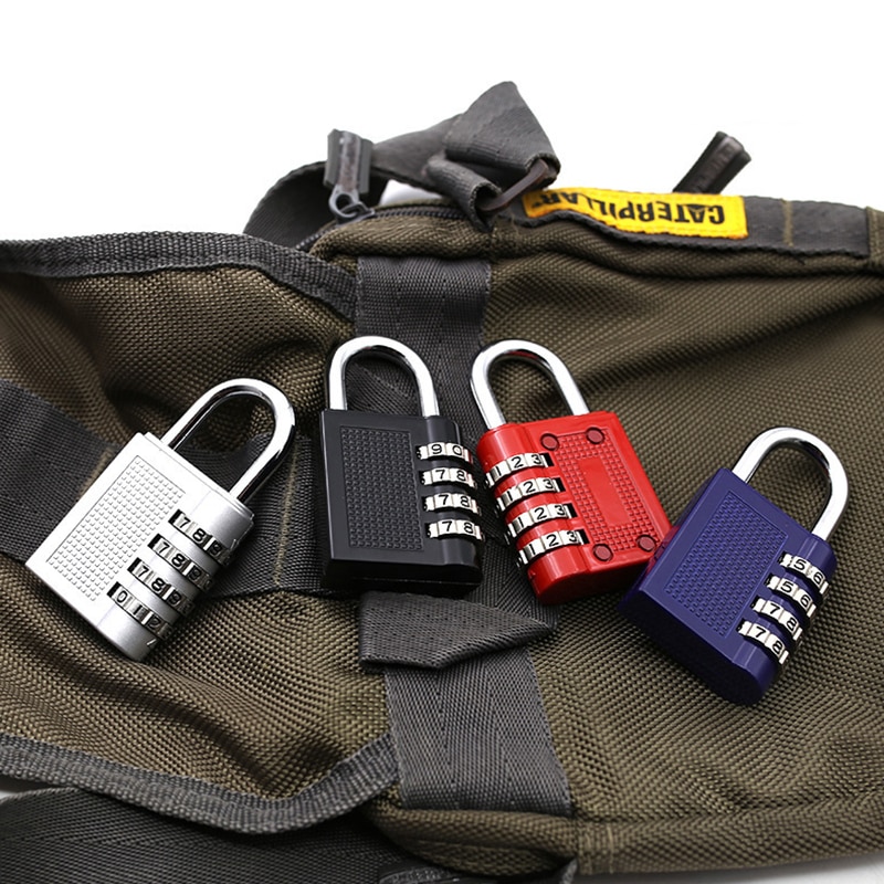 Cadenas combinaison à 4 chiffres | Cadenas pour les employés, casier, boîte à outils, loquet et stockage, cadenas à combinaison de verrouillage