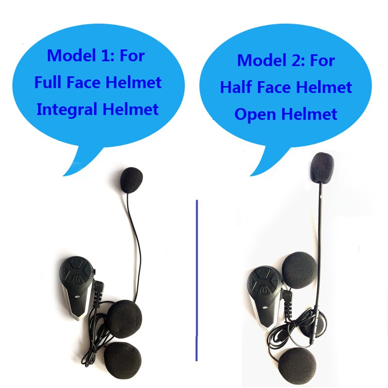 BT-S3 Motorcycle Helmet Bluetooth Intercom Motorbike Wireless Headset 1000M Handsfree Waterproof Interphone FM Radio Headphone