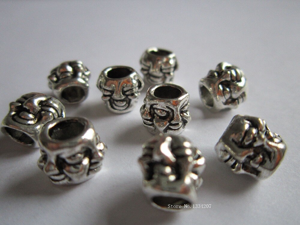 10 pcs-20 pcs Tibetaans zilver haar vlecht dread dreadlock kralen ringen buis ca. 4.8mm gat voor haar accessoires