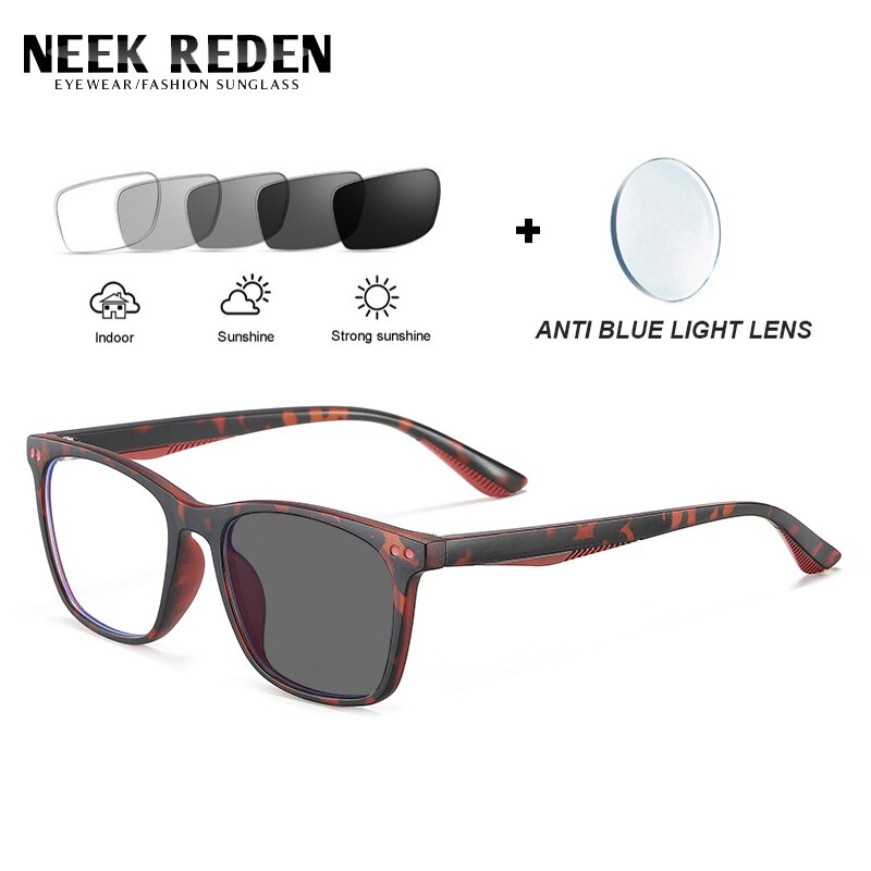 Gafas fotocromáticas cuadradas para niños y niñas, lentes con filtro de luz azul Tr90 para niños de 6 a 12 años, gafas antiradiación para ordenador