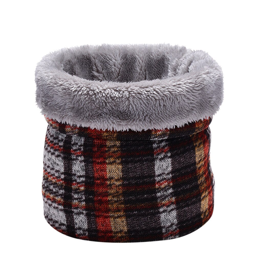 Winter Warm Brushed Knit Neck Warmer Circle Go Out Wrap Cowl Loop Snood Shawl Outdoor Ski Climbing Scarf For Men Women#p3: P